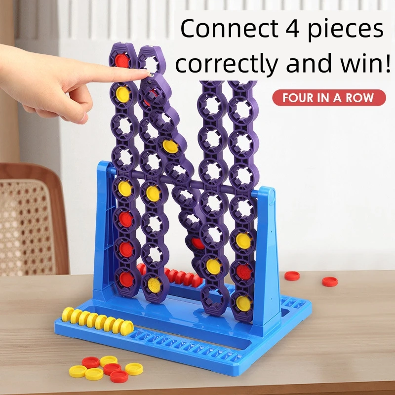 لعبة رقعة الشطرنج الدوارة للأسرة ، ألعاب التفاعل بين الوالدين والطفل ، توصيل 4 في لعبة الطاولة ، أربعة في الصف ، مضحك