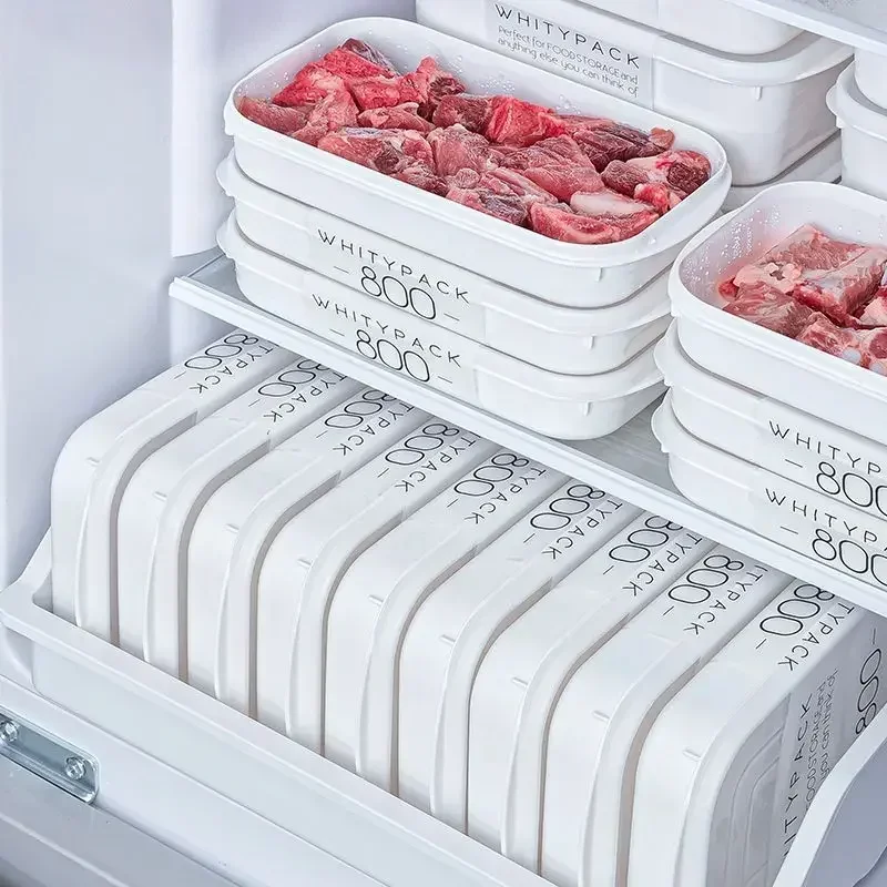 

Japanese Frozen Meat Packaging Box Food Refrigerator Storage Vegetable Fruit Preservation Prepare The Dishes Divided Box Grade
