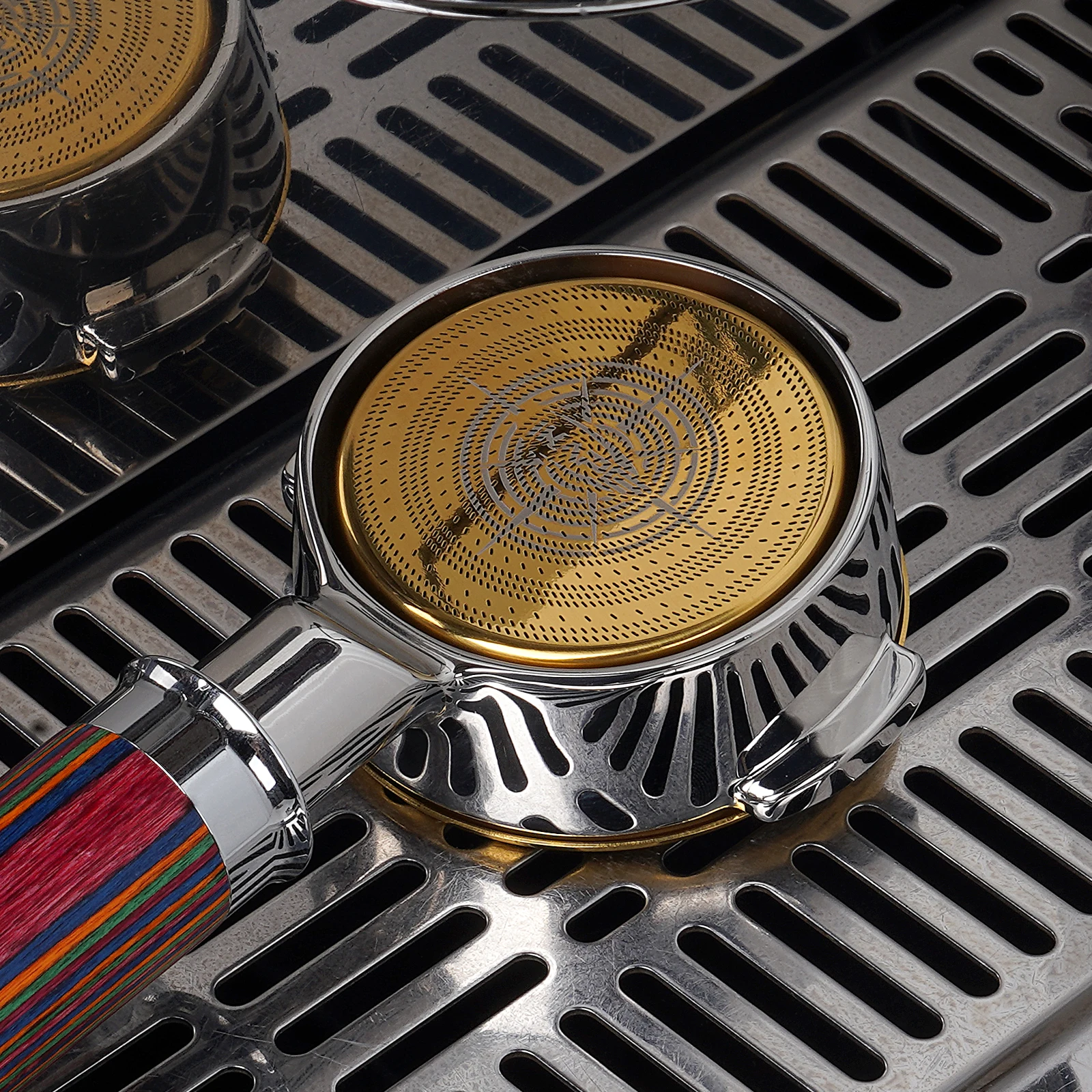 فلتر سلة قهوة اسبريسو بدون قاعدة عالي الدقة من الس...