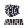 1~4SETS Disposable Print Mask For Adult Children's Face Mask 3-layer Breathable Safety Dust-proof 8 Style Outdoor Mask Health 3