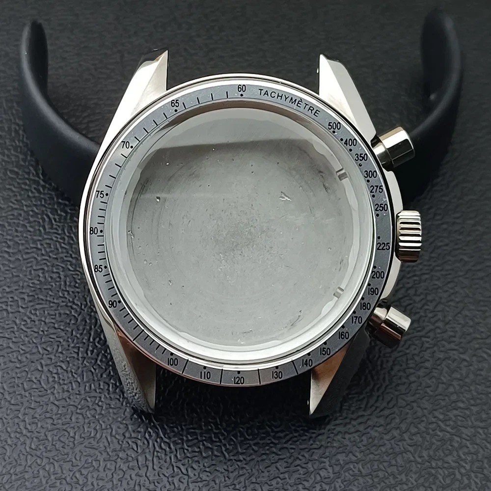 Multifunctional Speedmaster Watch Case with Quartz Movement Slot, Fits 20mm Strap
