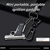 Portable Metal Windproof Pendant Lighter Outdoor Spray Blue Flame Torch Inflatable Lighter Cigarette Accessories Men's Gift New 6