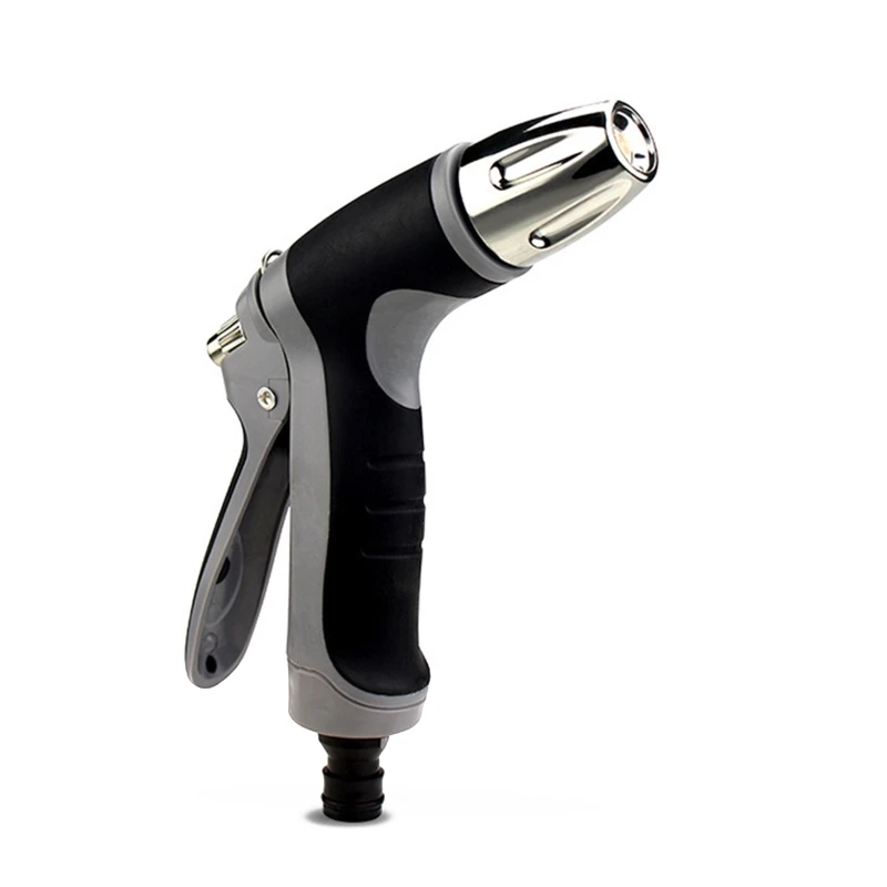 

Garden Hose Nozzle Spray High Pressure Metal Water Gun Sprinkler with Ergonomic Trigger for Lawn Gardening Car Washing