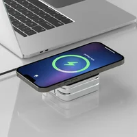 Travel 3 in 1 Magnetic Wireless Charger Foldable Stand Dock for IPhone 15, 14, AirPods,iwatch for Apple / for Samsung Galaxy S23 - Image 5