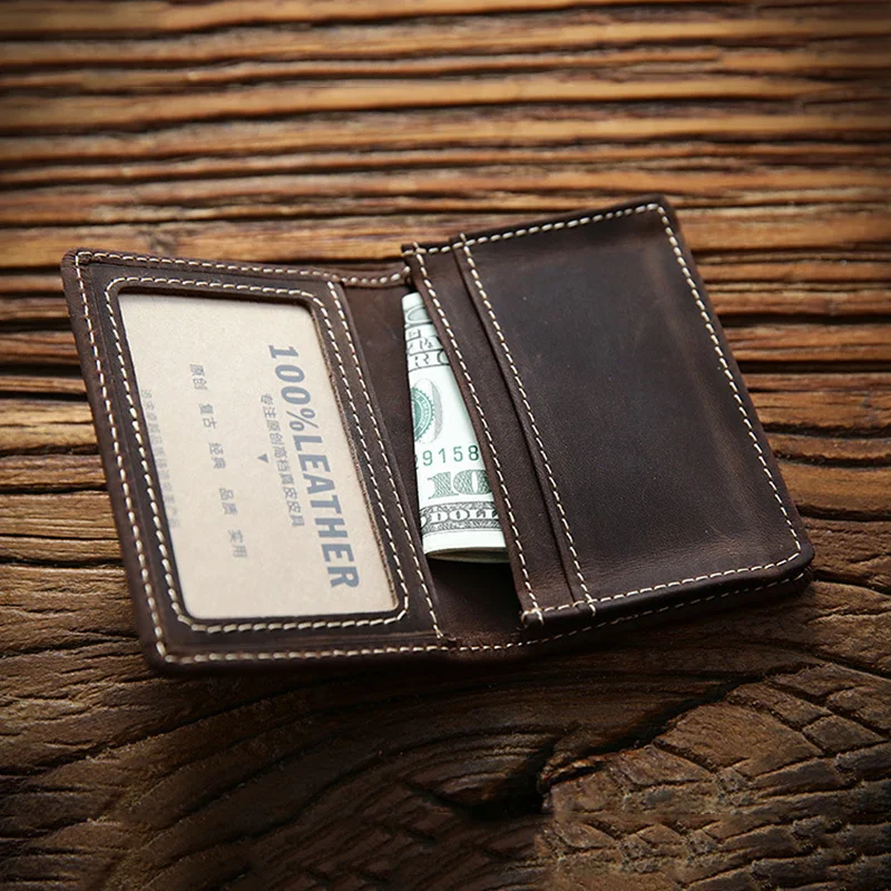 Leamekor Credit Card Wallet Holder Zip Bifold Wallet Genuine Leather 25 Card Slots