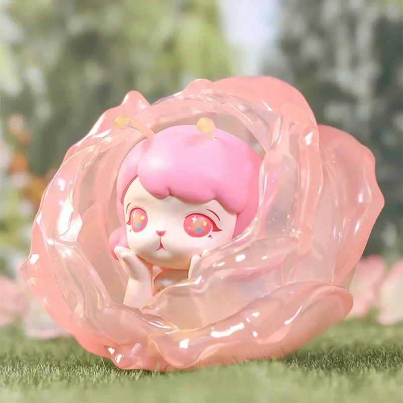 Pop Mart Bunny Flower Bud Fairy Action Figure Kawaii Doll Collection Model Toys Mystery Box100 % Original Handmade Box