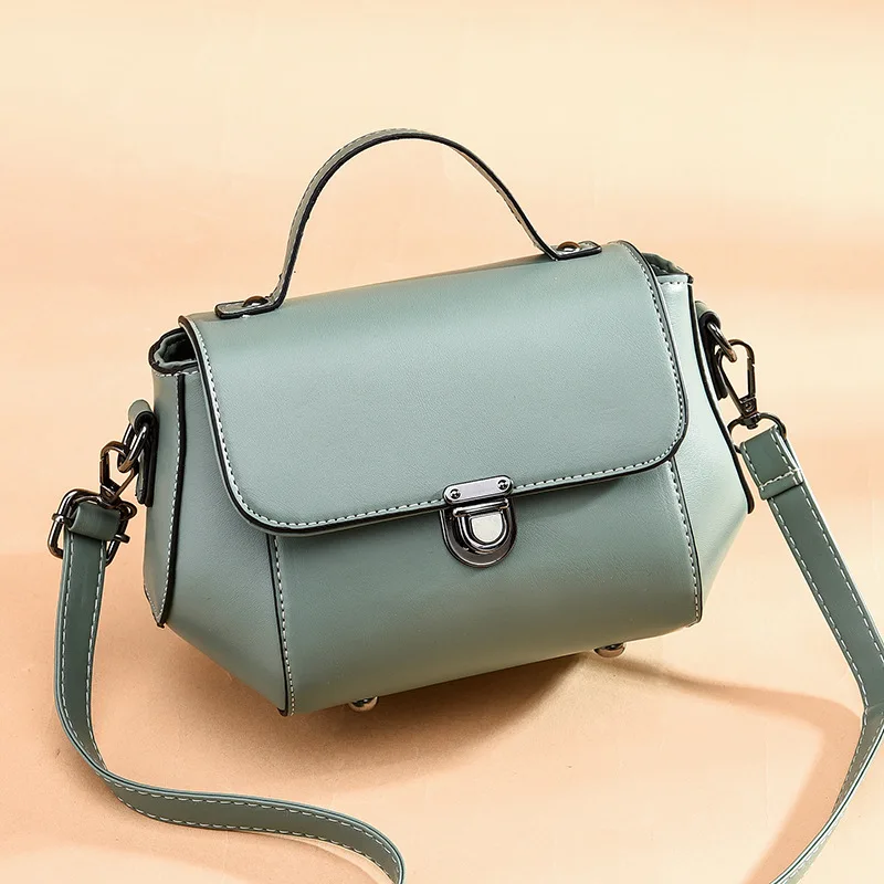 

New Pu Simple Fashion Lock Shoulder Messenger Bag Leisure Bag Female Bag Ladies Handbags Sale with Free Shipping