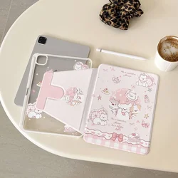 Cartoon Design 360 - Degree Rotation Smart Tablet Cover with Pencil Holder - S9 Plus 12.4 inch (360SBSM - WT - TD4321)