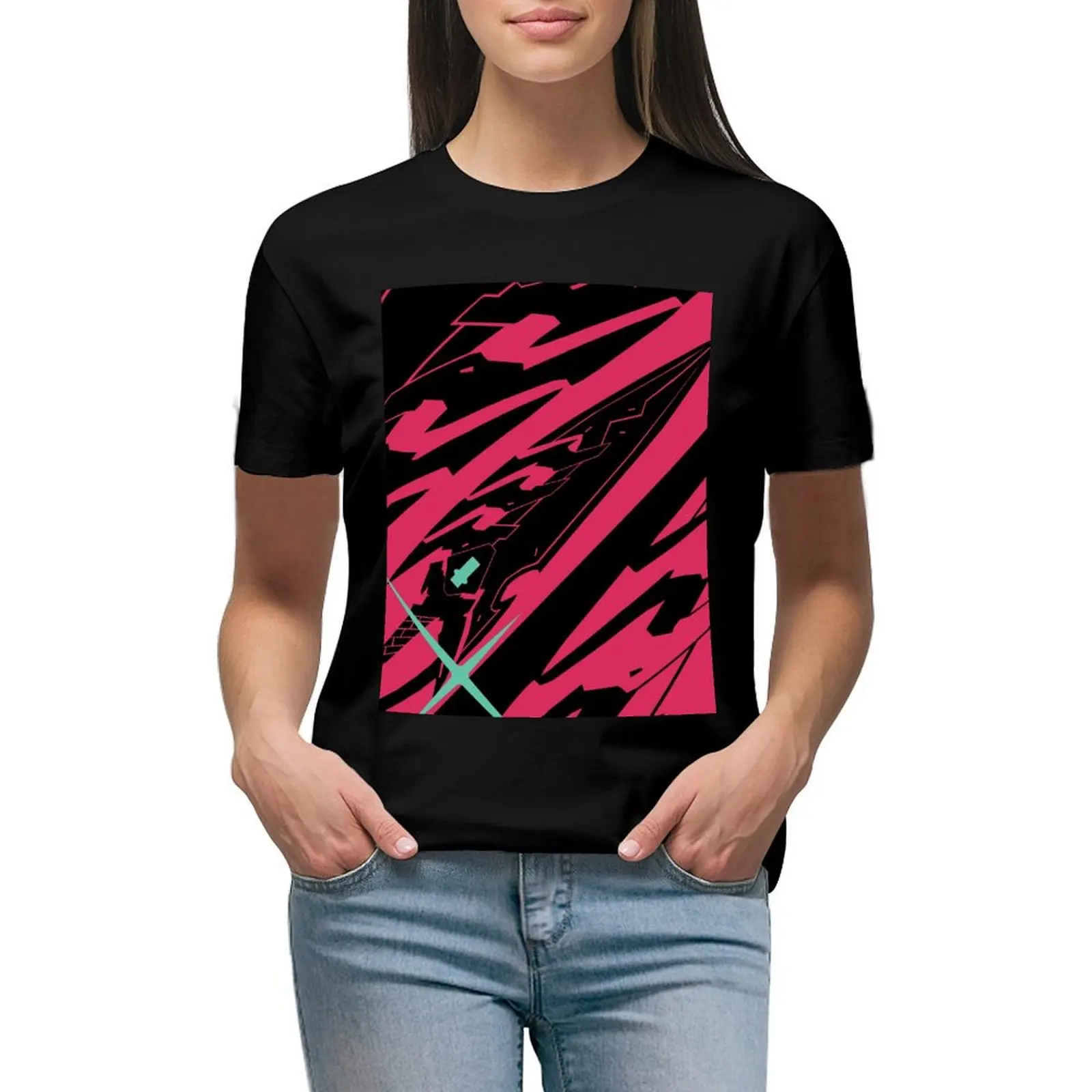 

The Aegis (Pyra) T-Shirt summer top korean fashion customs cute tops white t-shirts for Women