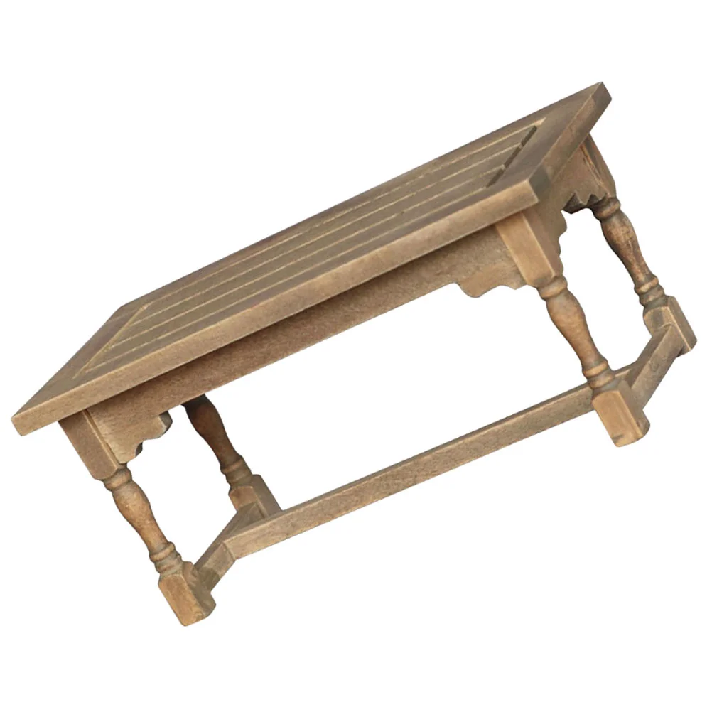 

Dolls House Table Coffee Tables Miniature Accessory Wooden Table Dining Dessert Table Kitchen Decoration