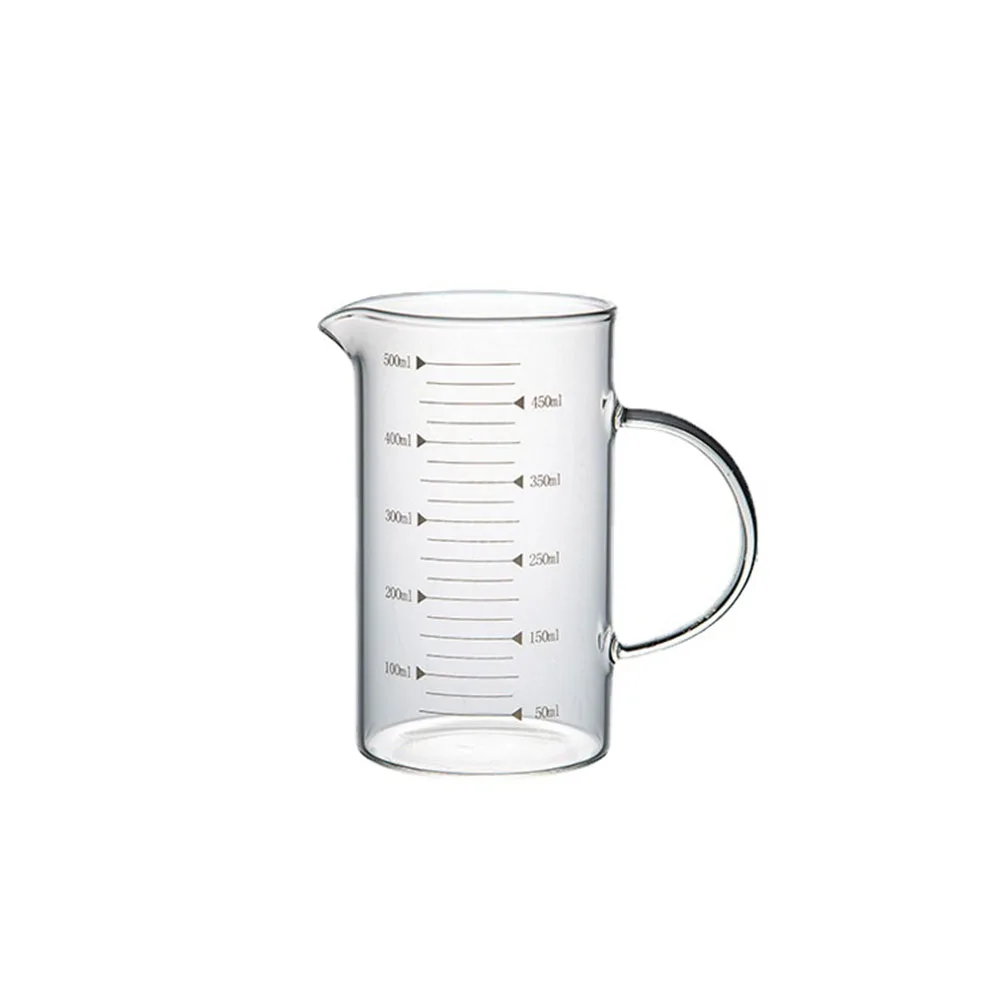 High Borosilicate Glass Measuring Cup Jug Clear Milk Cup For Baking Cooking Kitchen Accessories - 500Ml 18 High Borosilicate Glass Measuring Cup Jug Clear Milk Cup For Baking Cooking Kitchen Accessories - 500Ml