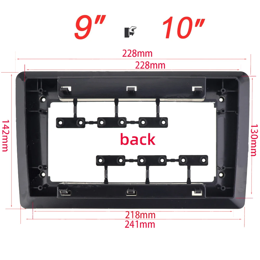 Car Radio Fascia,Doppel Din Einbaurahmen 4Pcs Radio Universal MP5