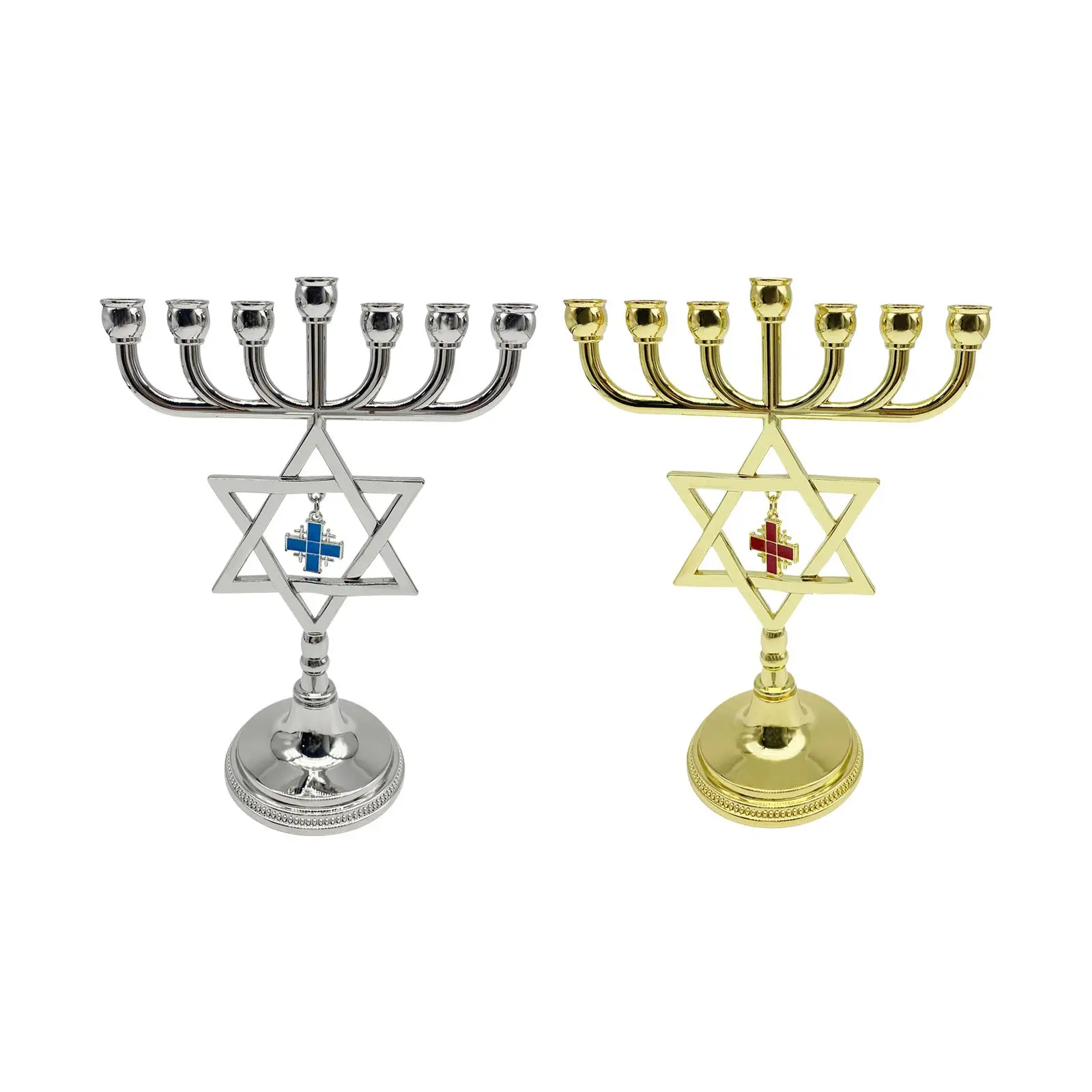 

Подсвечник hanukka Menorah с традиционной звездой, 7 веток, Оформление, Высота 17 см