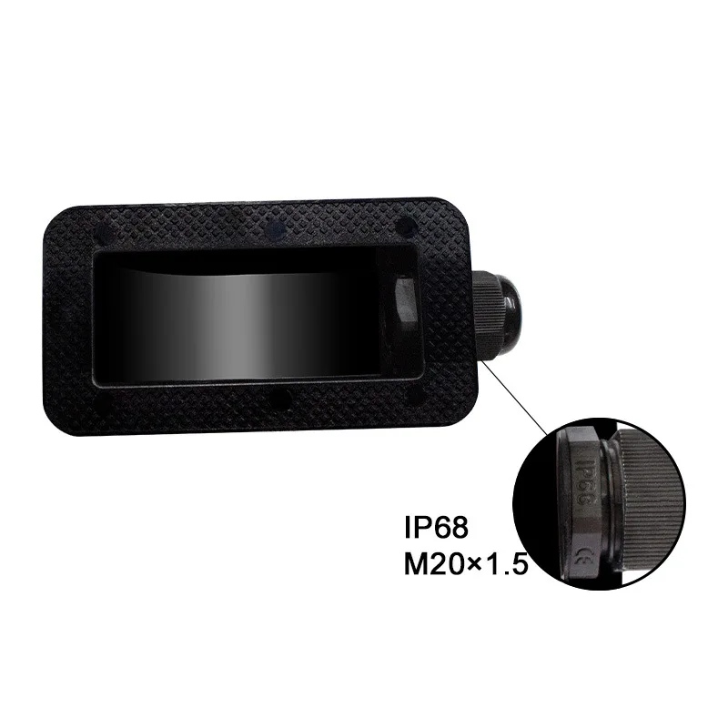 Waterproof ABS Solar Panel Double/Single Hole Wire Cable Entry Gland Sealing Junction Box Curved Connector For RV Caravan