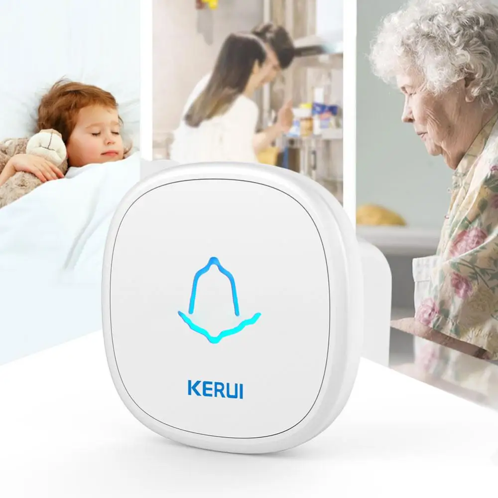

Waterproof Touch Doorbell Button Wireless SOS Emergency Button 433MHz Alarm Accessories For KERUI Doorbel Alarm System