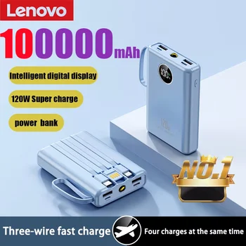 Lenovo 100000mah Power Bank 120w Batterie