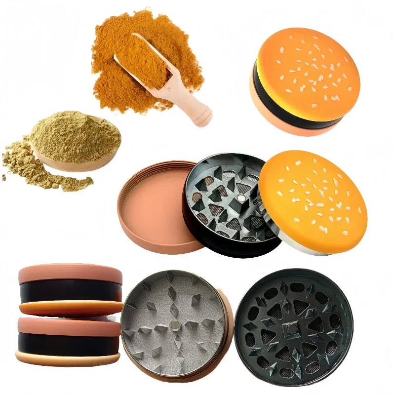 2in Herb Grinder Cigarette Pepper Mill Manual Raw Grass Grinder Portable Tobacco Spice Crusher Smoking Accessories Kitchen Tool