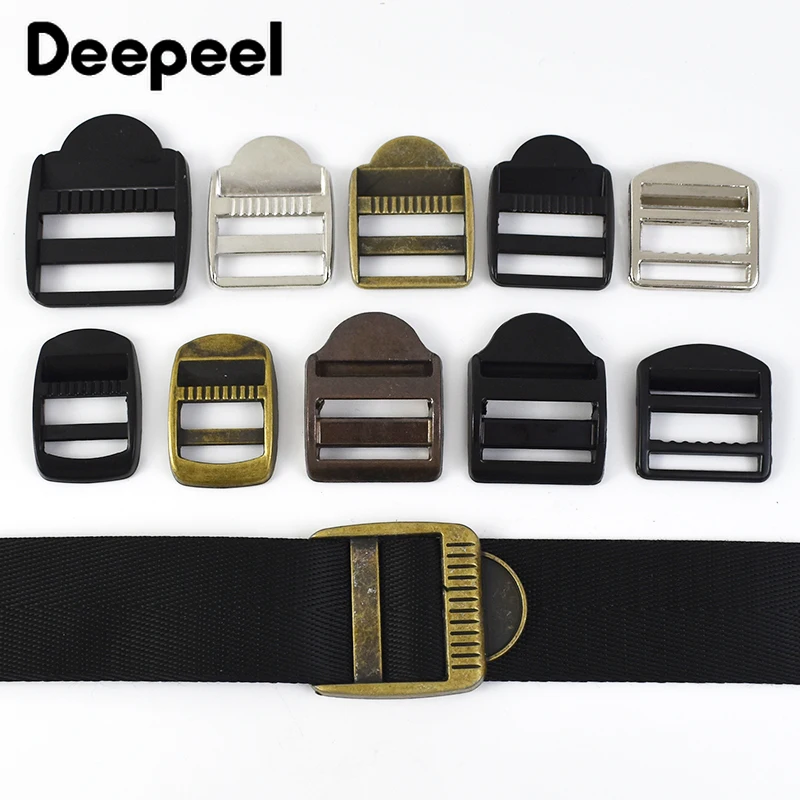 

4Pcs Deepeel 20/25/32mm Metal Tri-Glide Adjust Buckle Backpack Shoulder Strap Slider Clasp Webbing Belt Garment Sewing Accessory