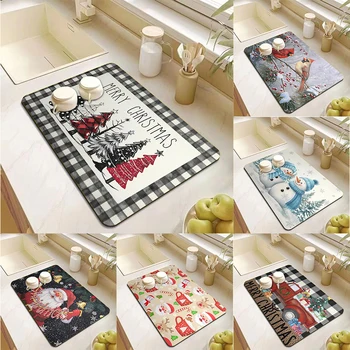 Christmas Absorbent Drying Mat 1