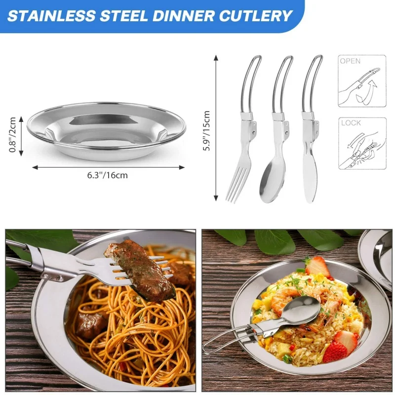 Outdoor cooking utensils, camping cookware, water heaters, tea pots, frying pans, portable outdoor stoves, camping tableware 4