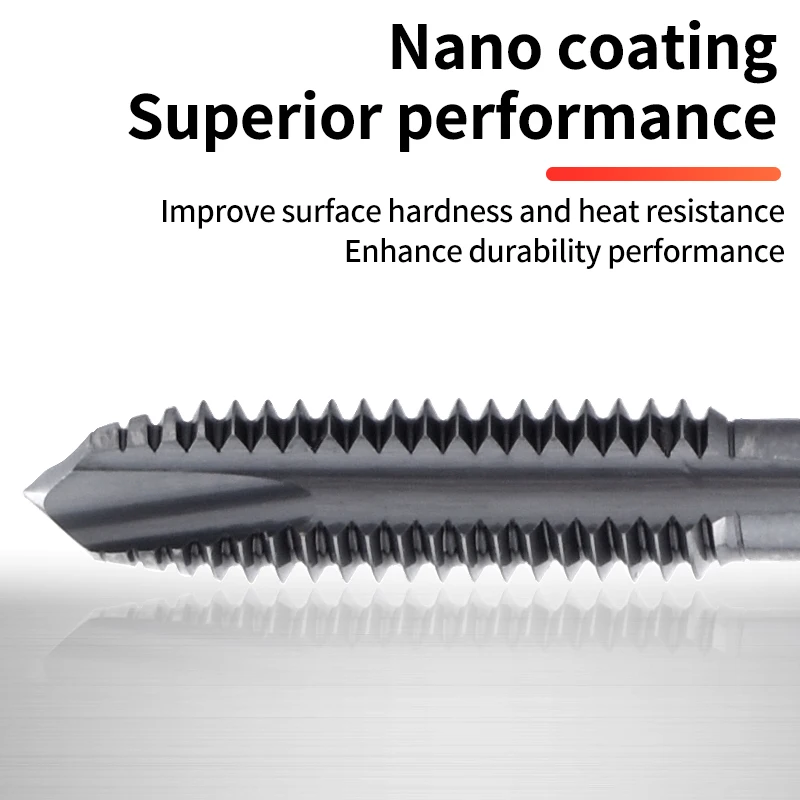 HSSE-PM JIS Standard Extended Spiral Pointed Tap 80L 100L M2 M3 M4 M5 M6 M8- M12 Machine Screw Threa