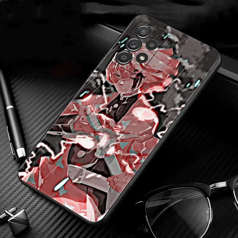 Cartoon Demon Slayer Color Painting Case For Samsung GALAXY A51 A71 A41 A31 A13 A11 A01 A72 A52 A42 A32 A22 A52s A21s A02s A12 kawaii phone cases samsung