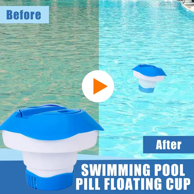 Medence Klór Adagoló Nagy Kapacitású Behúzható Fertőtlenítő Műanyag Tabletta Kellékek