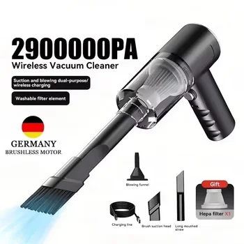 2900000 PA Car Vacuum Cleaner USB Charging Powerful 4 in1 Clean Machine Wireless Blowing Suction Portable Vacuum Cleaner 2026 1