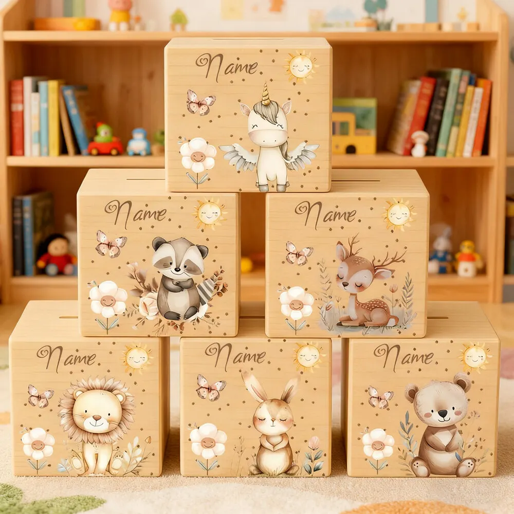Personalisierte Holz Spardose Für Kinder Mit Namen Geschenk_voghion.com