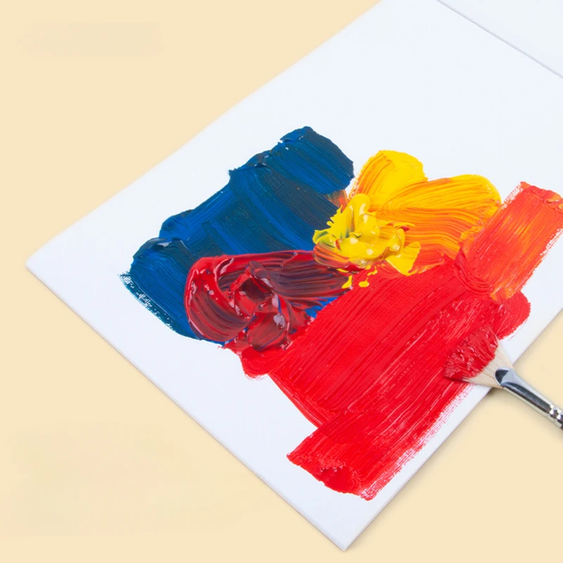 A4/A5 Art Oil Painting Paper White Cotton Canvas Painting Book for Beginners Practice Paint Acrylic Oil Stick Canvas