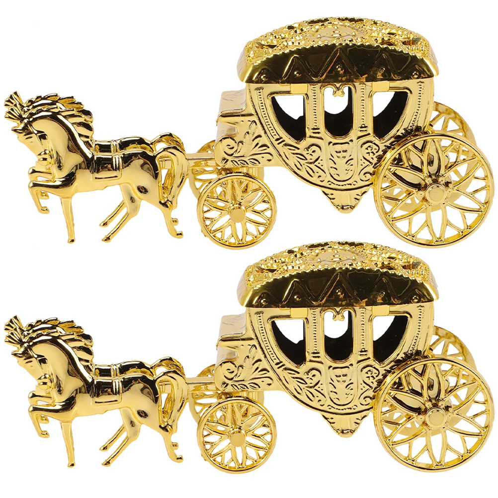 

European Royal Carriage Candy Boxes Vintage Cart Shape Chocolate Gift Storage Box Treat Boxes Wedding Party Favors