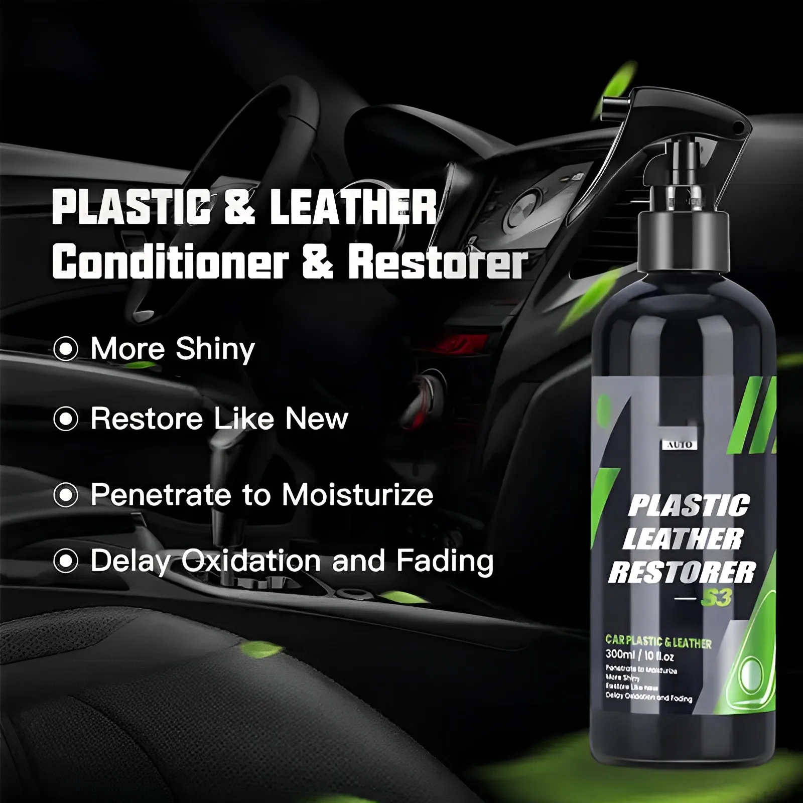 

S3 Car Plastic Restorer Polish for Interior Exterior Trim Long-lasting Cleaner Agent Hydrophobic Coating Car Chemicals