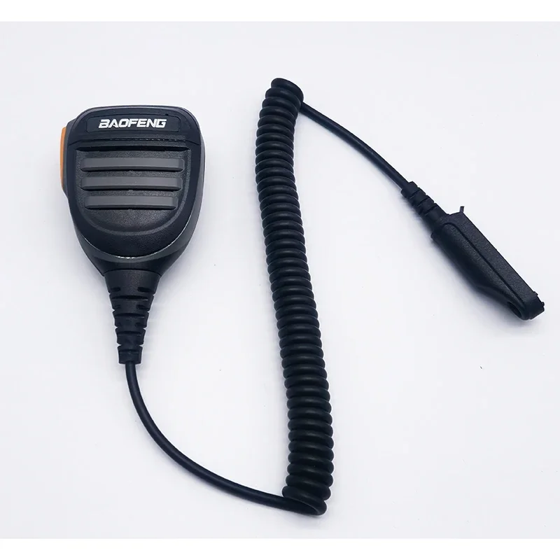 New Style Baofeng Walkie Talkie UV-9R Plus Spring Cable Speaker Microphone Radio Waterproof PTT Mic for UV9R BF-A58 BF-9700 new ptt mic speaker microphone for baofeng bf uv9r uv9r bf a58 a58 uv xr gt 3wp bf 9700 uv 9r plus radio walkie talkie