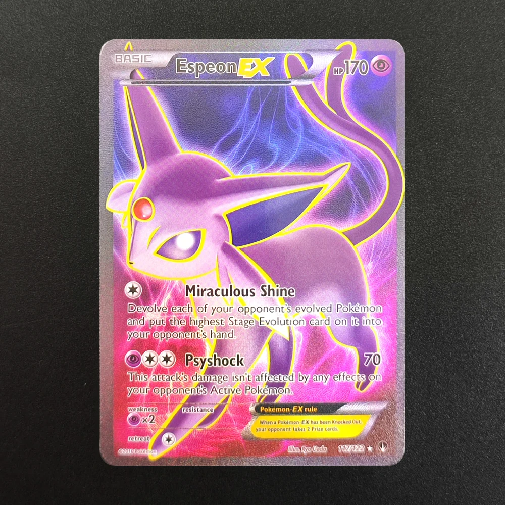 DIY  카드 PTCG XY 엄브레온 리자몽 에스페온 플레어온 쉐이민 실베온 이브탈 EX RC28/RC32 영어 게임 컬렉션 카드