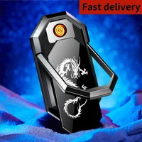 Strong Magnet Mobile Phone Holder Electric USB Charging Lighter Multifunctional Flameles Coil Tungsten Outdoor Windproof Lighter 1
