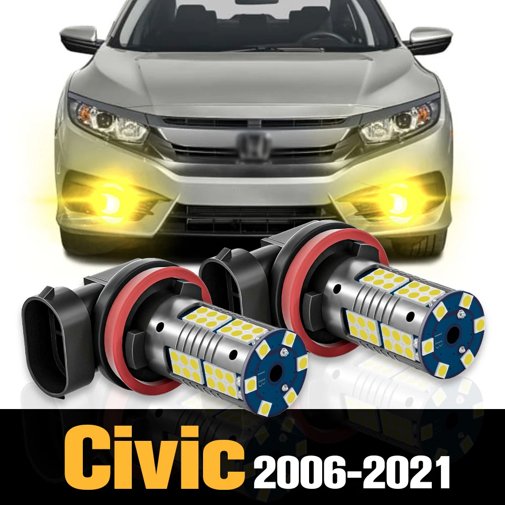 

2pcs Canbus LED Fog Light Lamp Accessories For Honda Civic 8 9 10 2006-2021 2009 2010 2011 2012 2013 2014 2015 2016 2017 2018