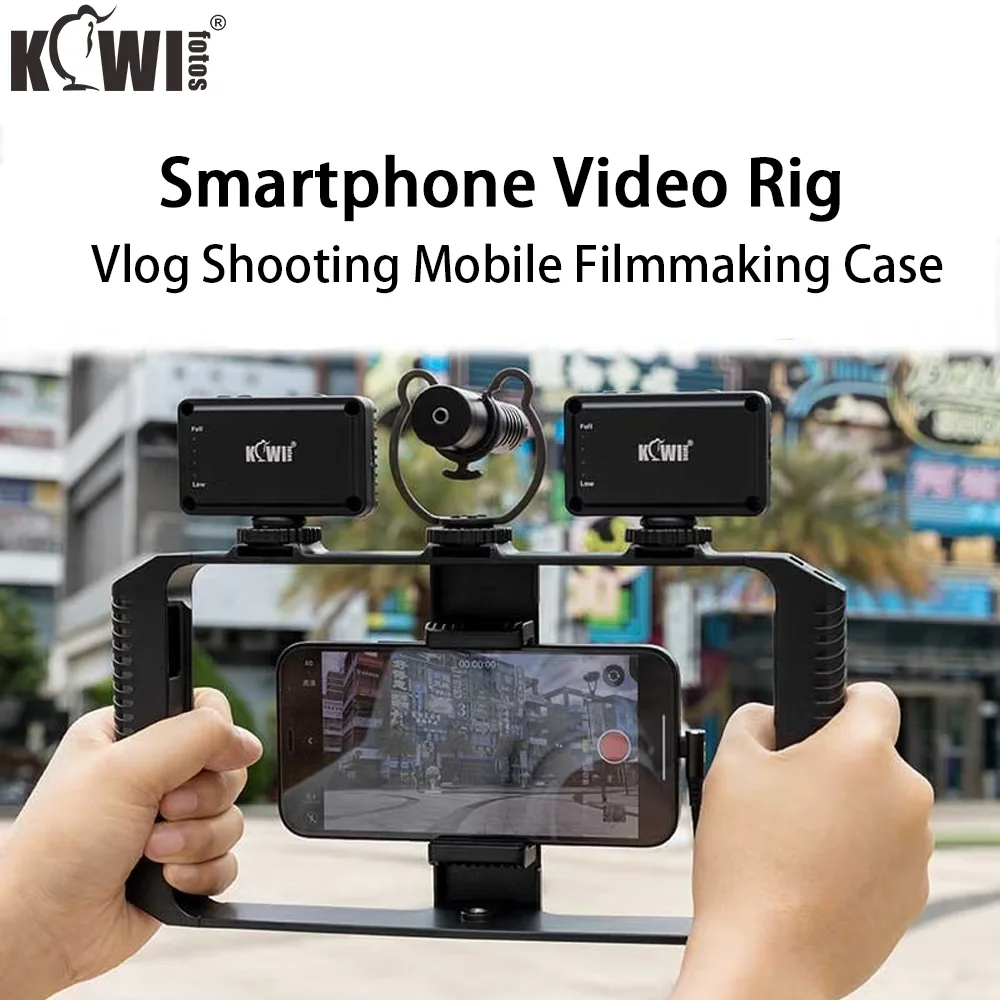 Smartphone Video Rig Cellphone Video Stabilizer Handheld Tripod Mount