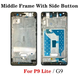 Enhanced Middle Frame Housing with Front LCD Screen Bezel and Buttons (P9 Lite G9 Black)