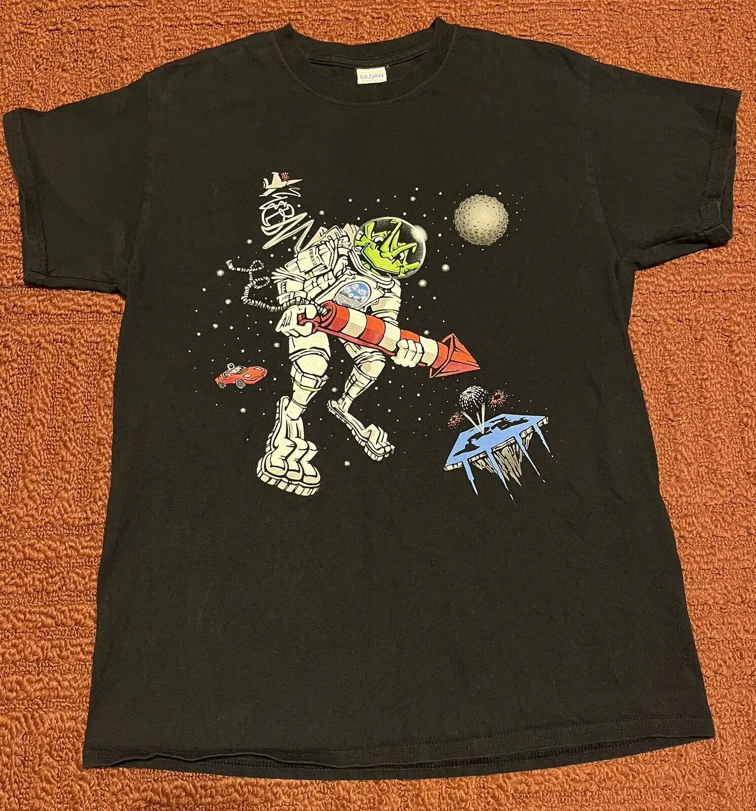 T-Shirt Uomo 2018 Webn Fireworks Frog Cincinnati Ohio Taglia Media