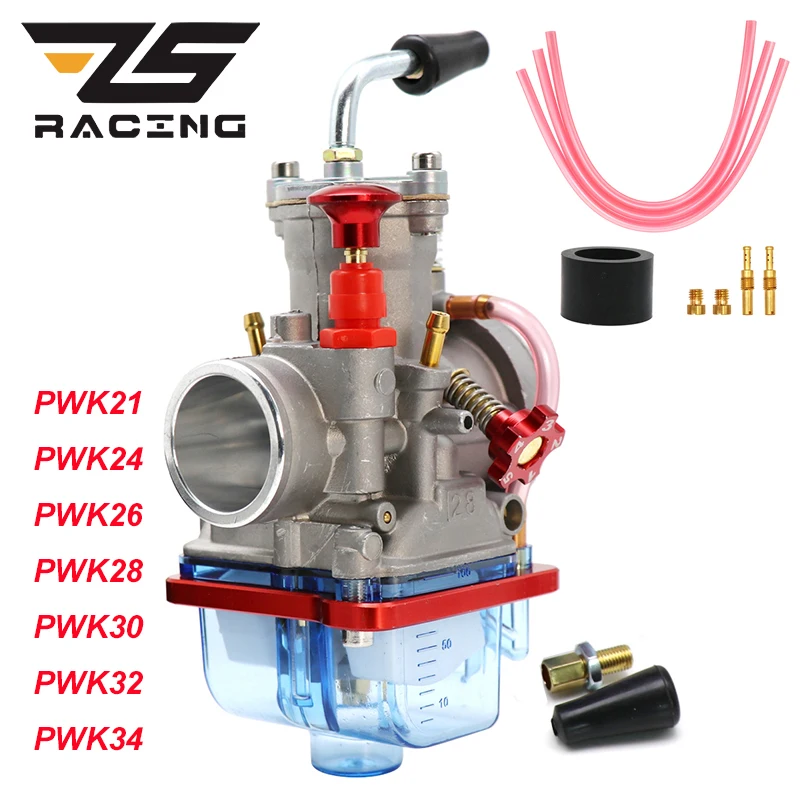 Zs Racing Motorcycle 21 24 26 28 30 32 34Mm Pwk Carburetor For Universal Scooters Atv With Power Jet Dirt Bike