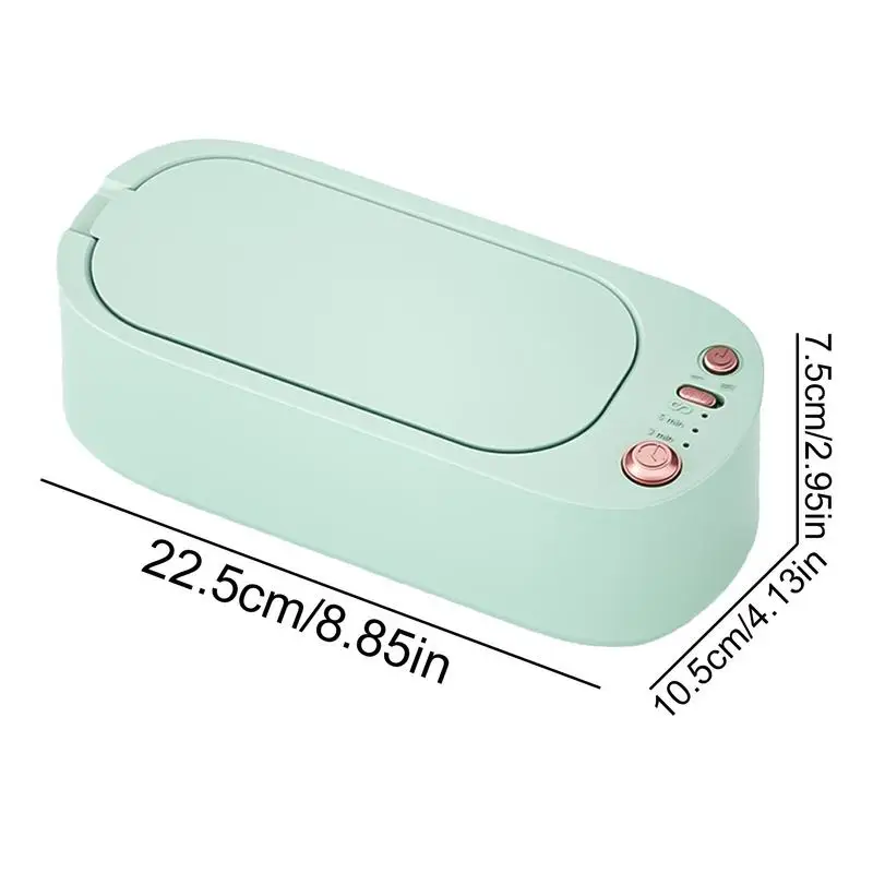 Jewelry Cleaner Machine Portable Jewelry And Glasses Cleaner Portable Glasses Cleaner With 3-Speed Timing Mode For Necklaces 6