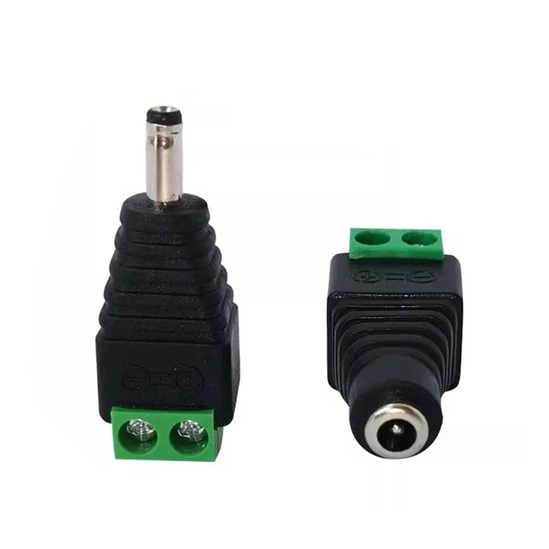 5/20/100PCS Male and Female 3.5*1.35MM DC Power plug  3.5mmx1.35mm Jack Adapter Connector Plug Led Strip Light  CCTV 12V 24V