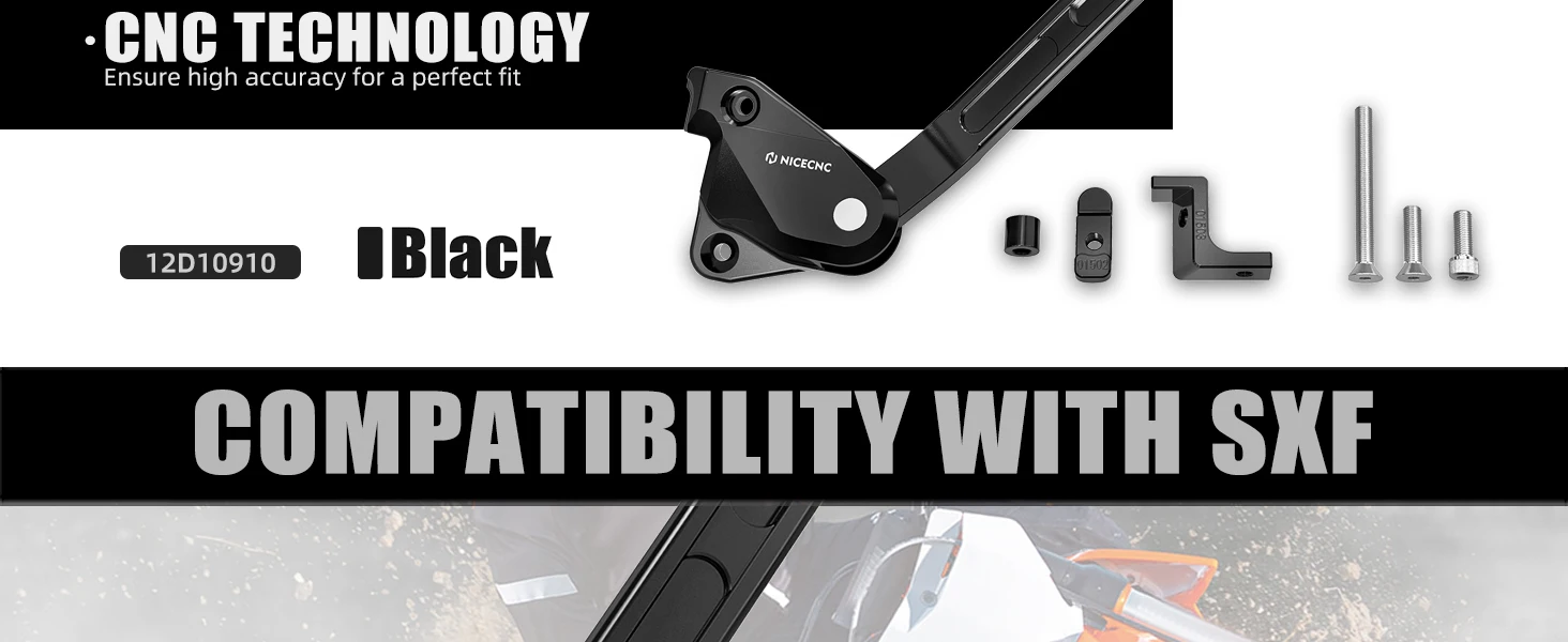 NICECNC Für 2025 KTM SX 125 SXF 250 SX-F 450 Für Husqvarna TC 125 FC 250 FC 350 FC 450 2016-2025 Verstellbarer Seitenständer – Detail 2