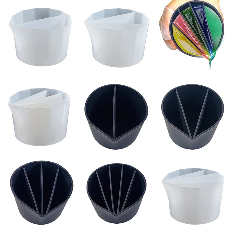 Силиконовая чашка для изготовления ювелирных изделий, с 2-5 отверстиями