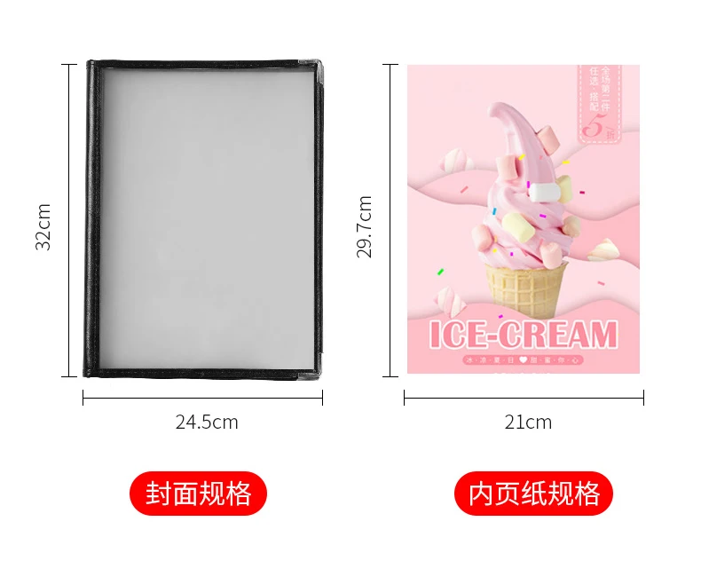 8 Slots A4 Panel Transparent Cover 16 Views Clear