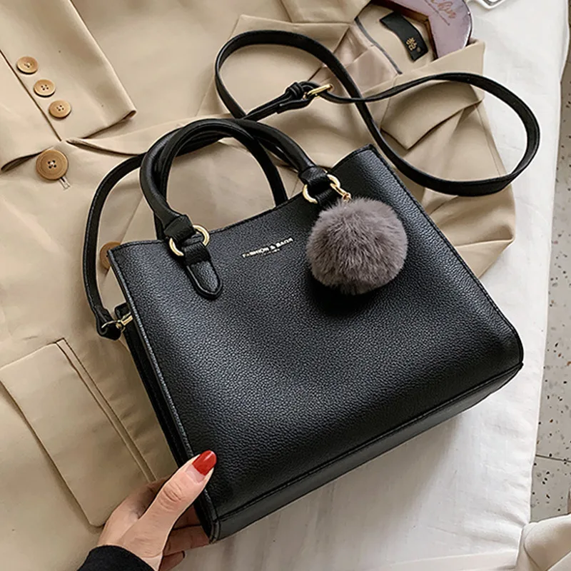

Solid Color Women's PU Leather Shoulder Bags Luxury Handbags Women Bags Designer Large Capacity Croosbody Bags for Women
