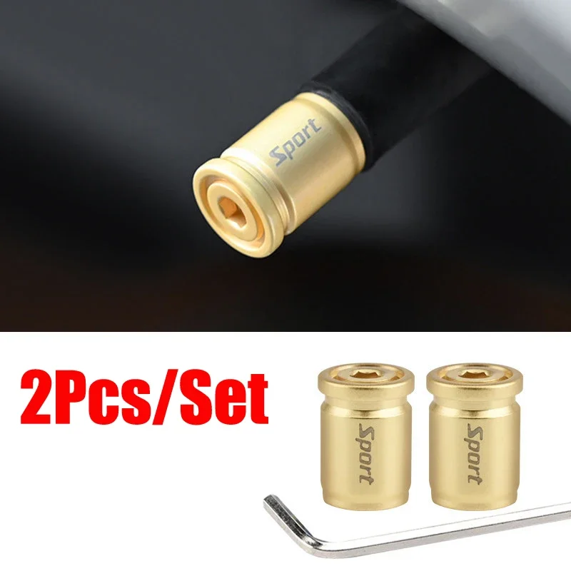 Set Tappi Valvola Antifurto In Lega Di Zinco Per Auto – 4 Pezzi Con Chiave, Coperchi Per Stelo Pneumatici (Oro)