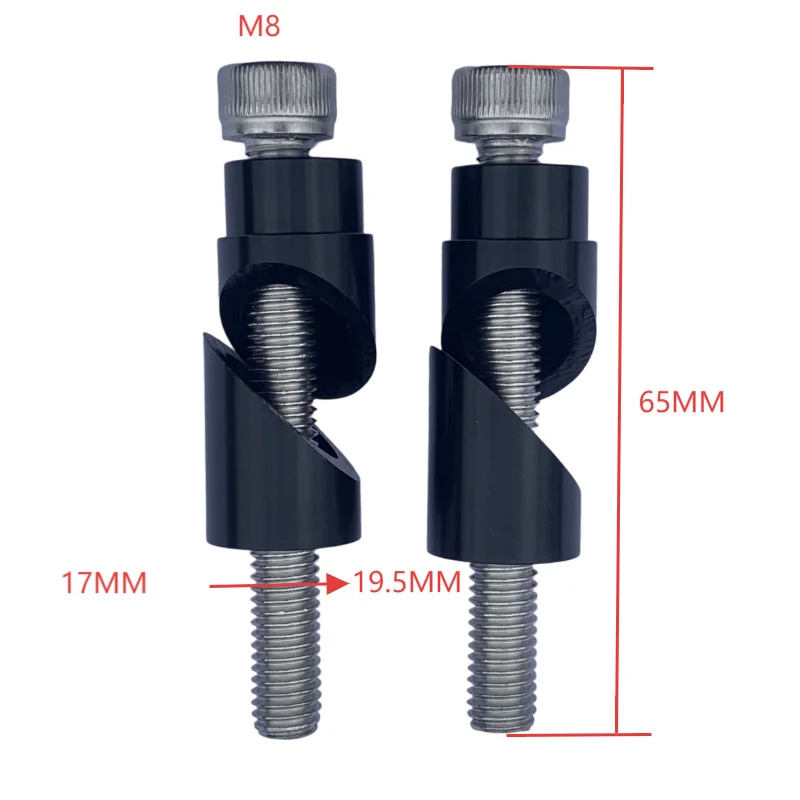 2개 CNC 알루미늄 오토바이 바디 프로텍터 엔진 가드 프레임 크래시 바 (M8 확장 나사 포함)