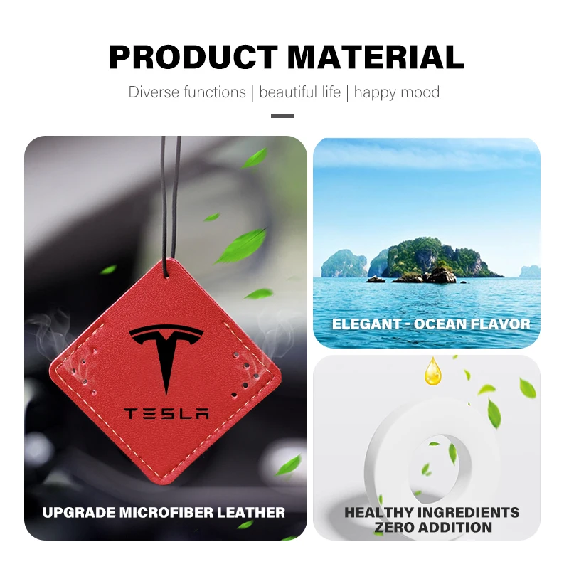Car Perfume Freshener Aromatherapy Hanging Auto Pendant for Tesla Model 3 S Y X