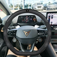 Car Breathable Anti-Slip Suede Leather Steering Wheel Cover For Cupra Formentor Terramar Tavascan Ateca Born Leon ST IBIZA Raval 3